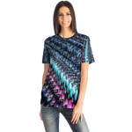 Pink & Blue Sawtooth Sublimation T-Shirt