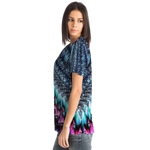 Pink & Blue Sawtooth Sublimation T-Shirt