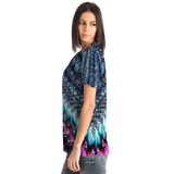 Pink & Blue Sawtooth Sublimation T-Shirt