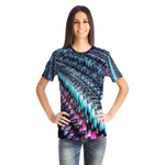 Pink & Blue Sawtooth Sublimation T-Shirt