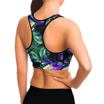 DJ Meowzers Kaleidoscope Halter Crop Top (Womens)