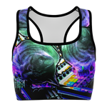 DJ Meowzers Kaleidoscope Halter Crop Top (Womens)