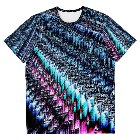 Pink & Blue Sawtooth Sublimation T-Shirt