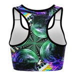 DJ Meowzers Kaleidoscope Halter Crop Top (Womens)